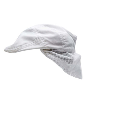 Mascot Flat Cap with Hairnet 20150-230 Right #colour_white