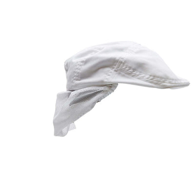 Mascot Flat Cap with Hairnet 20150-230 Left #colour_white