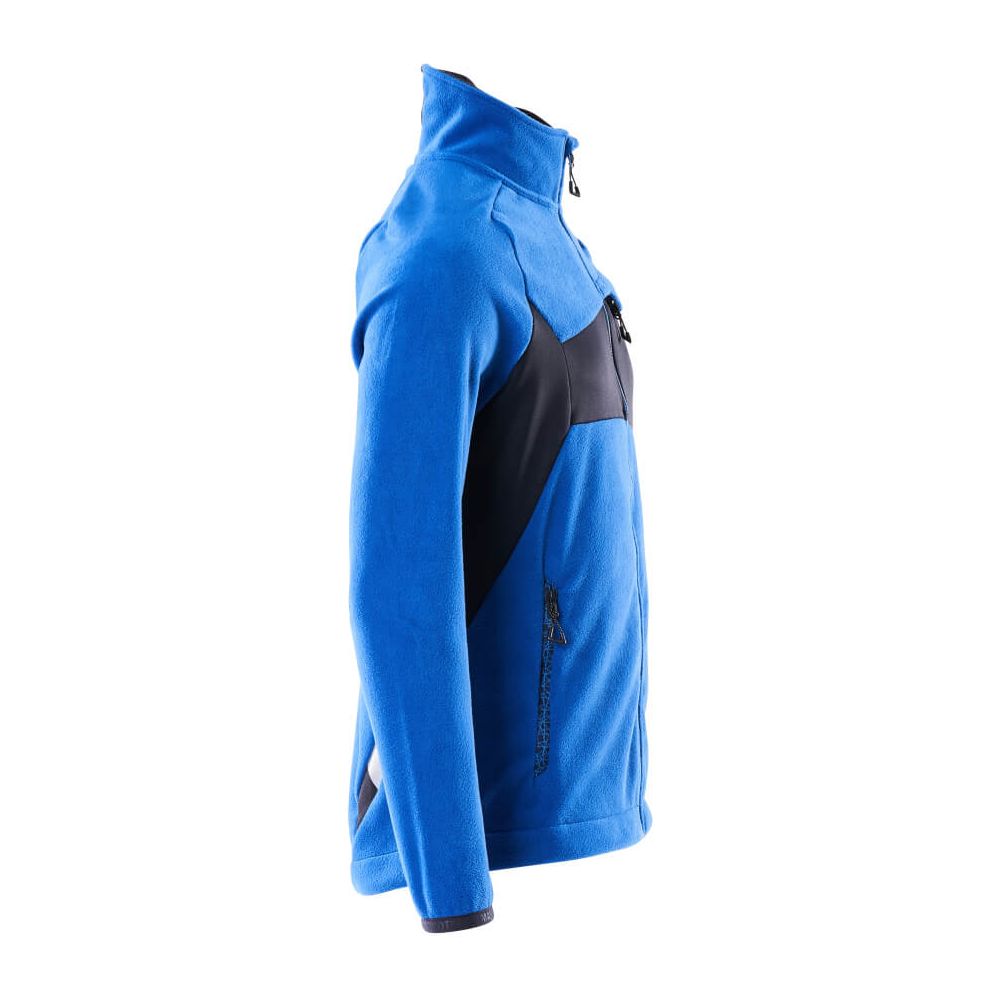 Mascot Fleece Jacket Zip-Up 18303-137 Left #colour_azure-blue-dark-navy-blue