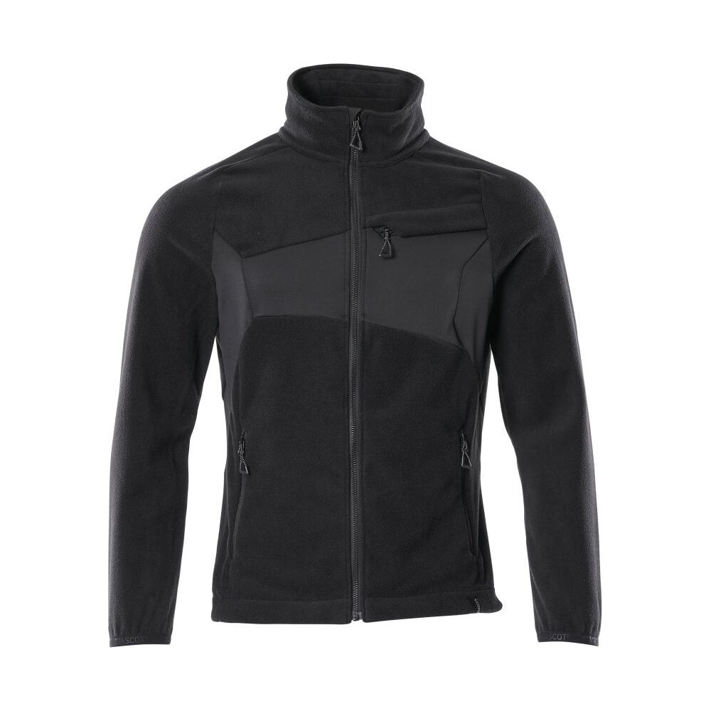Mascot Fleece Jacket Zip-Up 18303-137 Front #colour_black