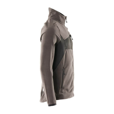 Mascot Fleece Jacket Zip-Up 18303-137 Left #colour_dark-anthracite-grey-black