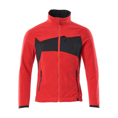 Mascot Fleece Jacket Zip-Up 18303-137 Front #colour_traffic-red-black