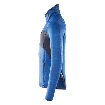 Mascot Fleece Jumper Half-Zip 18003-316 Right #colour_azure-blue-dark-navy-blue