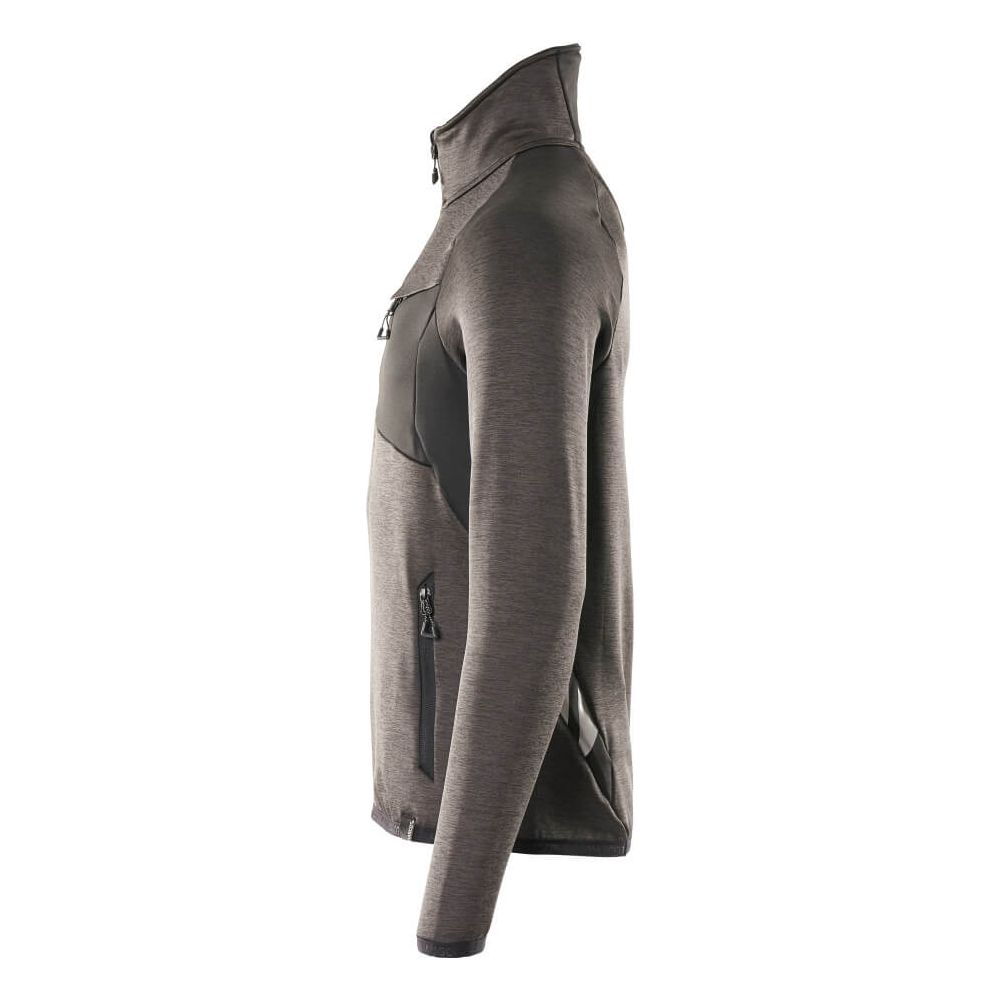 Mascot Fleece Jumper Half-Zip 18003-316 Right #colour_dark-anthracite-grey-black