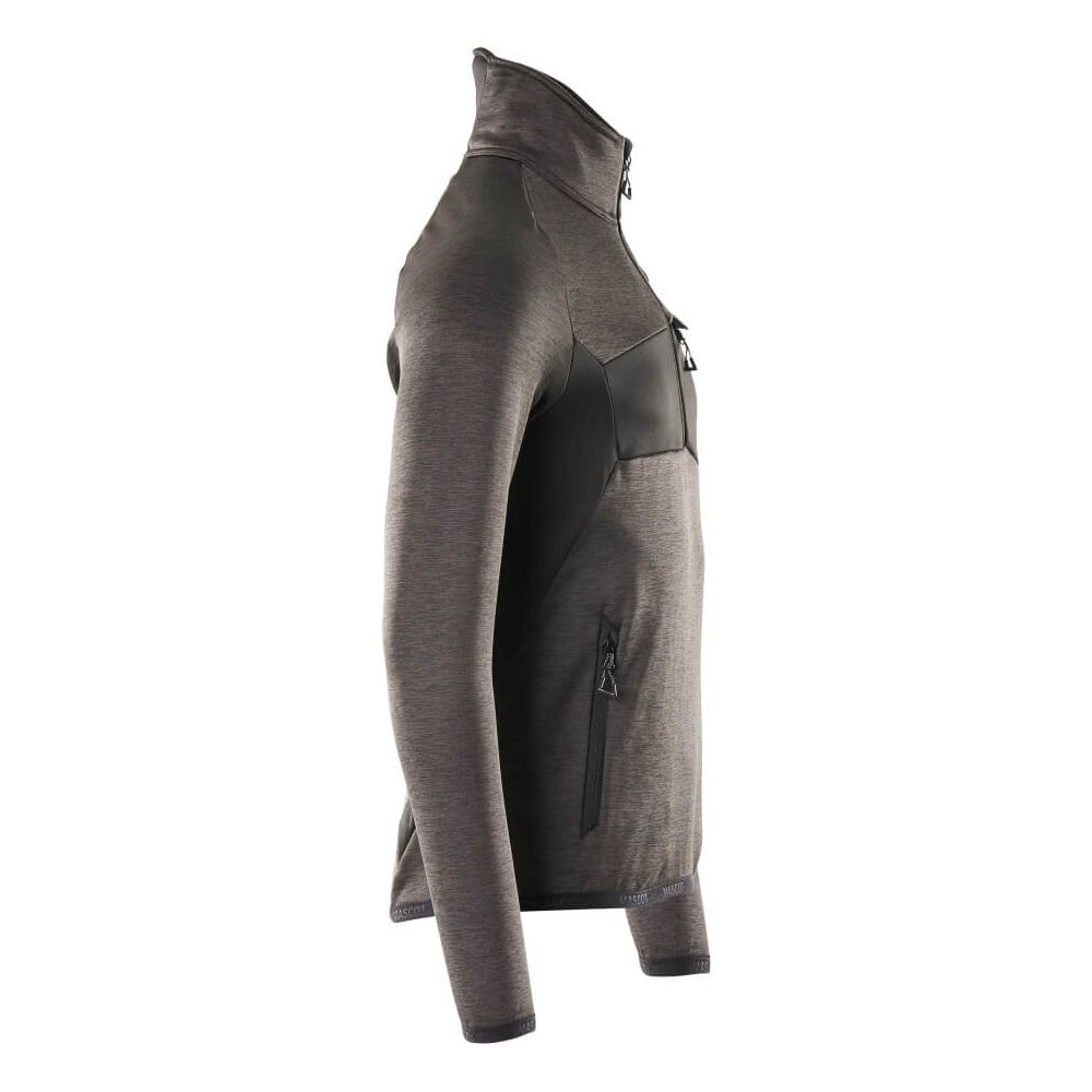 Mascot Fleece Jumper Half-Zip 18003-316 Left #colour_dark-anthracite-grey-black