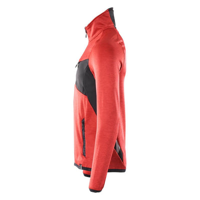 Mascot Fleece Jumper Half-Zip 18003-316 Right #colour_traffic-red-black