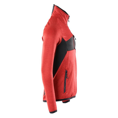 Mascot Fleece Jumper Half-Zip 18003-316 Left #colour_traffic-red-black