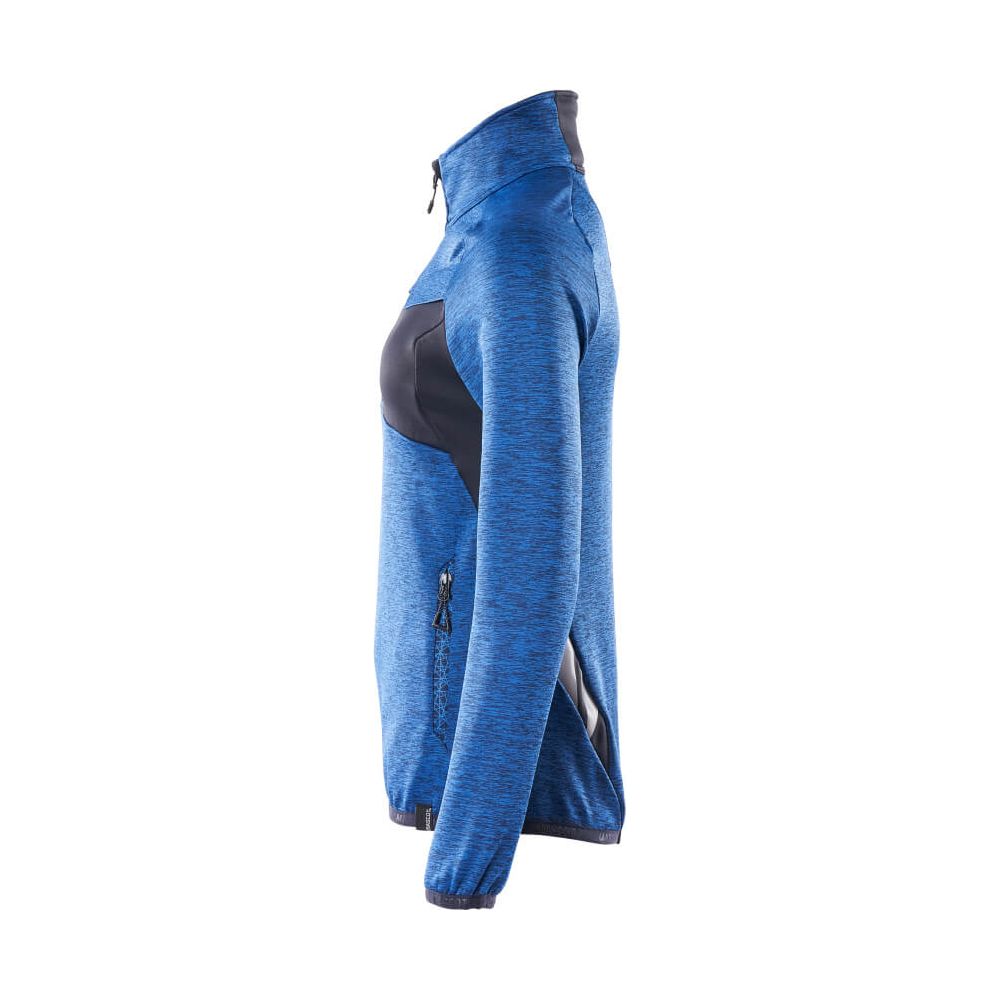 Mascot Fleece-Jumper Half-Zip 18053-316 Right #colour_azure-blue-dark-navy-blue