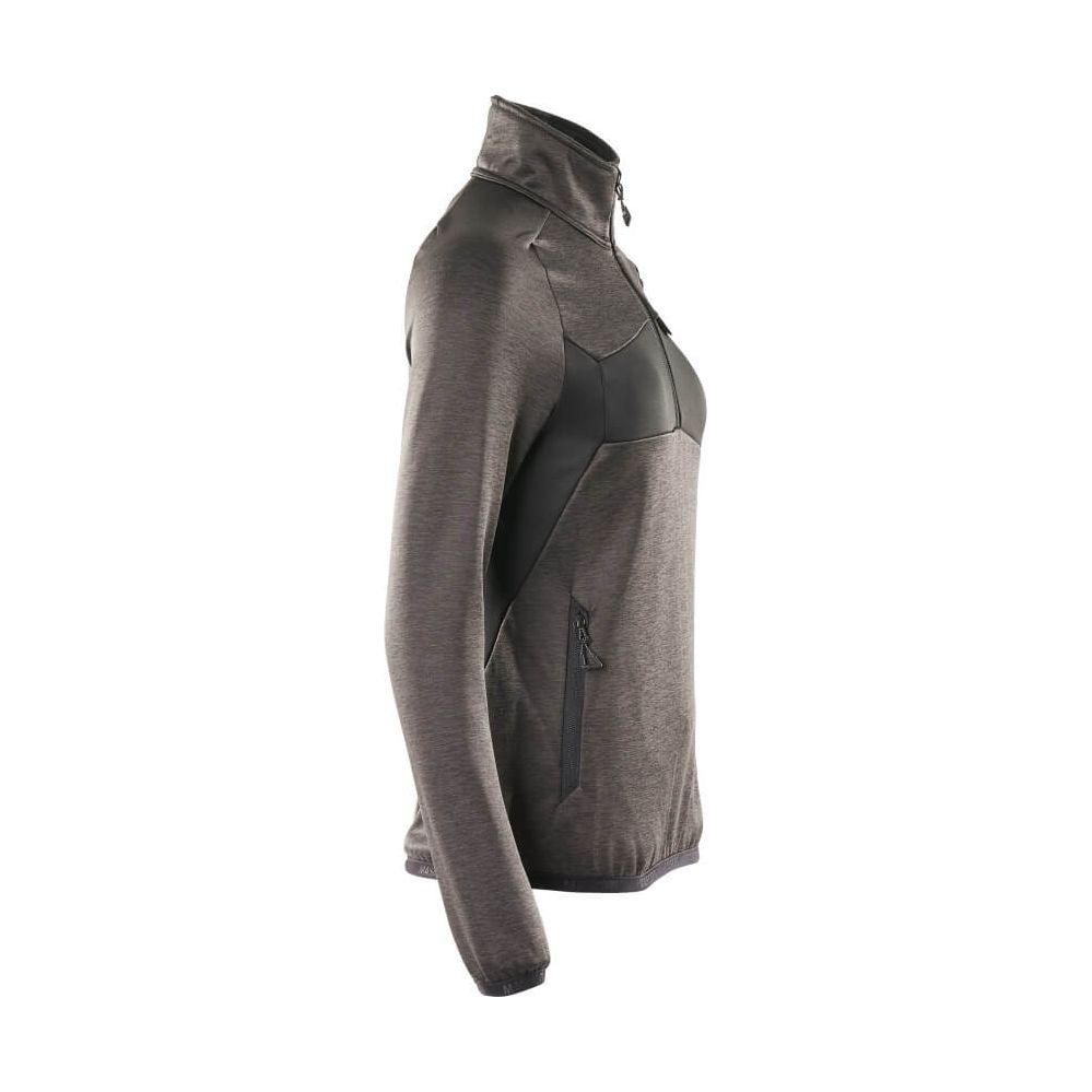 Mascot Fleece-Jumper Half-Zip 18053-316 Left #colour_dark-anthracite-grey-black