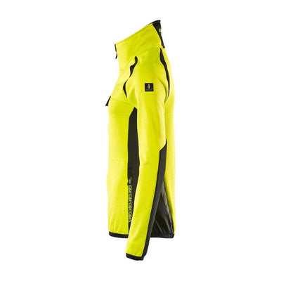 Mascot Fleece Jumper with half zip 19353-316 Right #colour_hi-vis-yellow-black