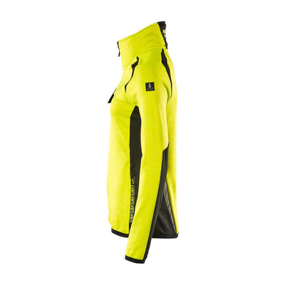 Mascot Fleece Jumper with zip 19453-316 Right #colour_hi-vis-yellow-black