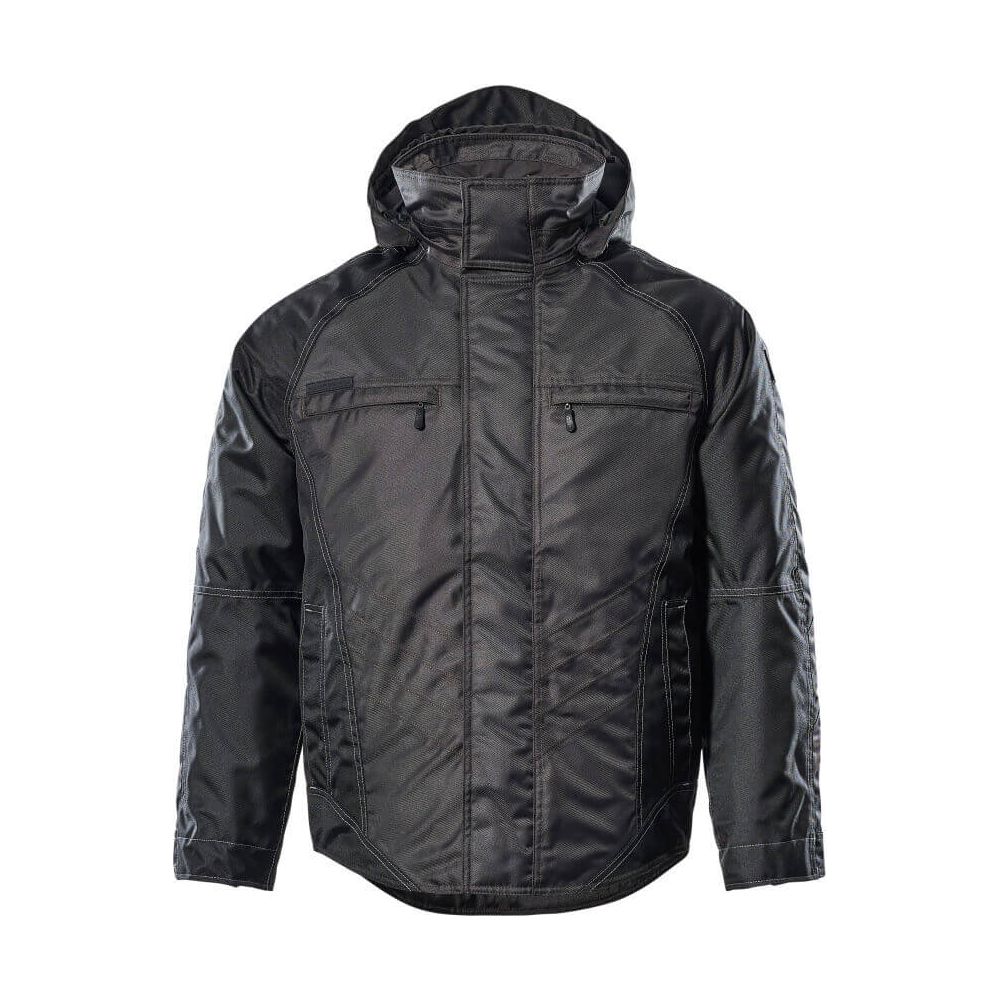 Mascot Frankfurt Work Jacket Winter 12035-211 Front #colour_dark-anthracite-grey-black