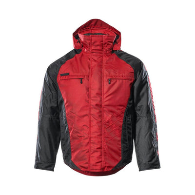 Mascot Frankfurt Work Jacket Winter 12035-211 Front #colour_red-black