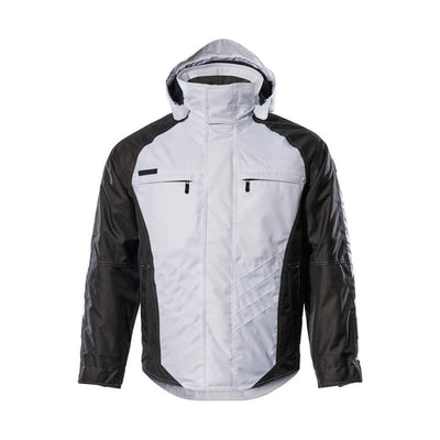 Mascot Frankfurt Work Jacket Winter 12035-211 Front #colour_white-dark-anthracite-grey