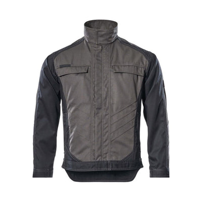 Mascot Fulda Work Jacket 12209-442 Front #colour_dark-anthracite-grey-black