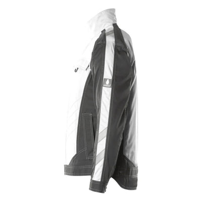 Mascot Fulda Work Jacket 12209-442 Right #colour_white-dark-anthracite-grey