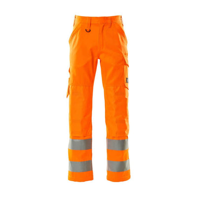 Mascot Geraldton Hi-Vis Trousers 16879-860 Front #colour_hi-vis-orange