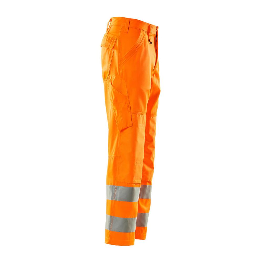 Mascot Geraldton Hi-Vis Trousers 16879-860 Left #colour_hi-vis-orange