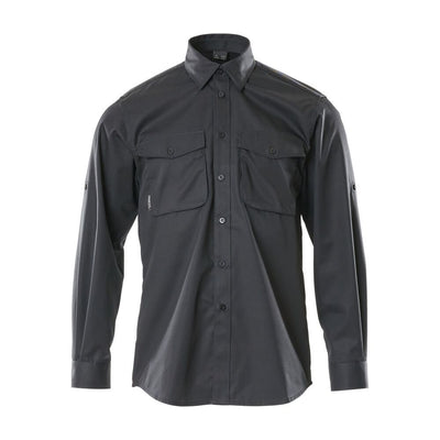 Mascot Greenwood Shirt Buttoned Collar 12004-530 Front #colour_black
