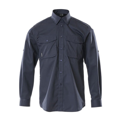 Mascot Greenwood Shirt Buttoned Collar 12004-530 Front #colour_dark-navy-blue