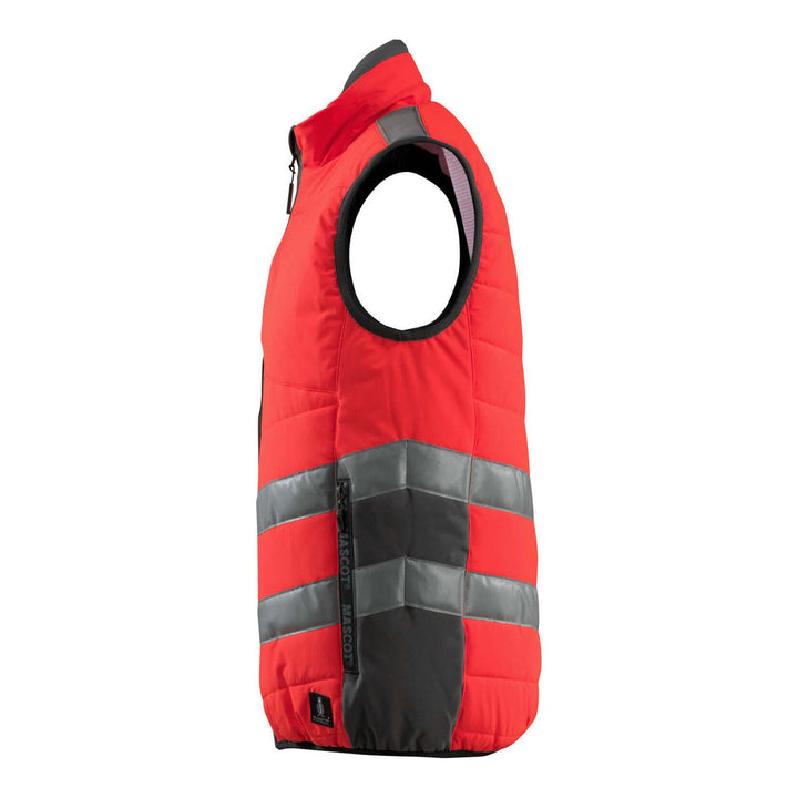 Mascot Grimsby Hi-Vis Winter Gilet 15565-249 Right #colour_hi-vis-red-dark-anthracite-grey