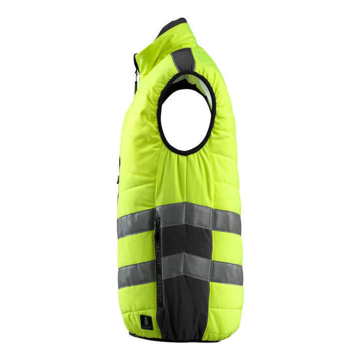 Mascot Grimsby Hi-Vis Winter Gilet 15565-249 Right #colour_hi-vis-yellow-black