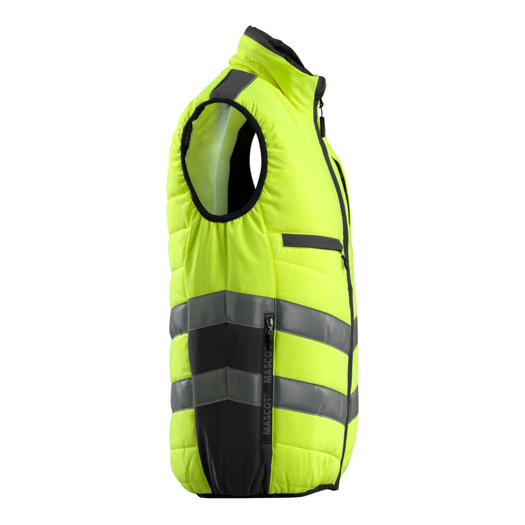 Mascot Grimsby Hi-Vis Winter Gilet 15565-249 Left #colour_hi-vis-yellow-black