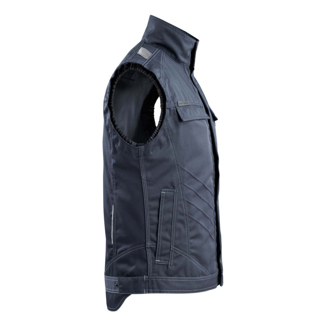 Mascot Hagen Lightweight Work Gilet 12154-442 Left #colour_dark-navy-blue