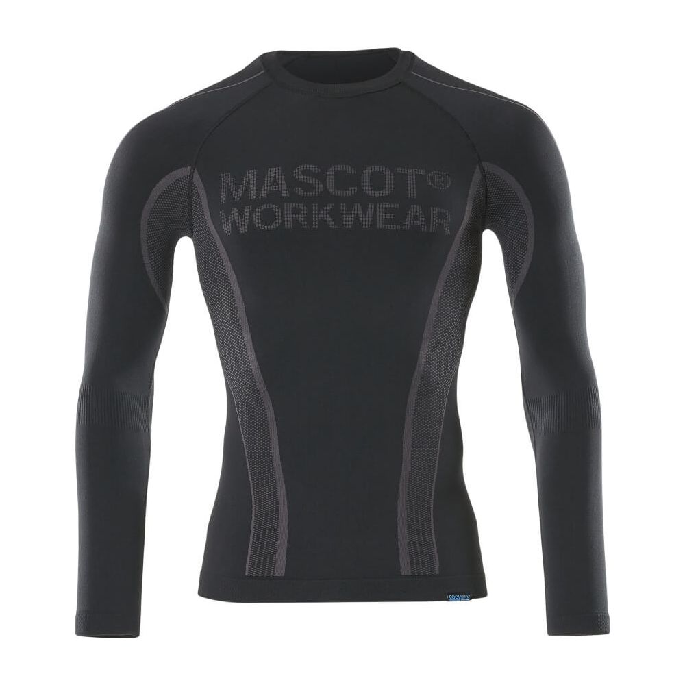Mascot Hamar Base-Layer Shirt Top 50561-940 Front #colour_black