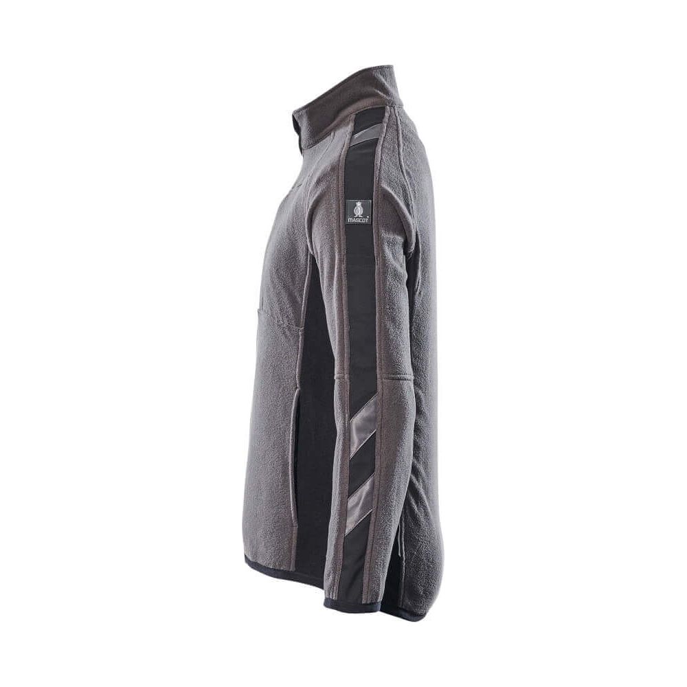Mascot Hannover Fleece Jacket Two-Tone 16003-302 Right #colour_dark-anthracite-grey-black