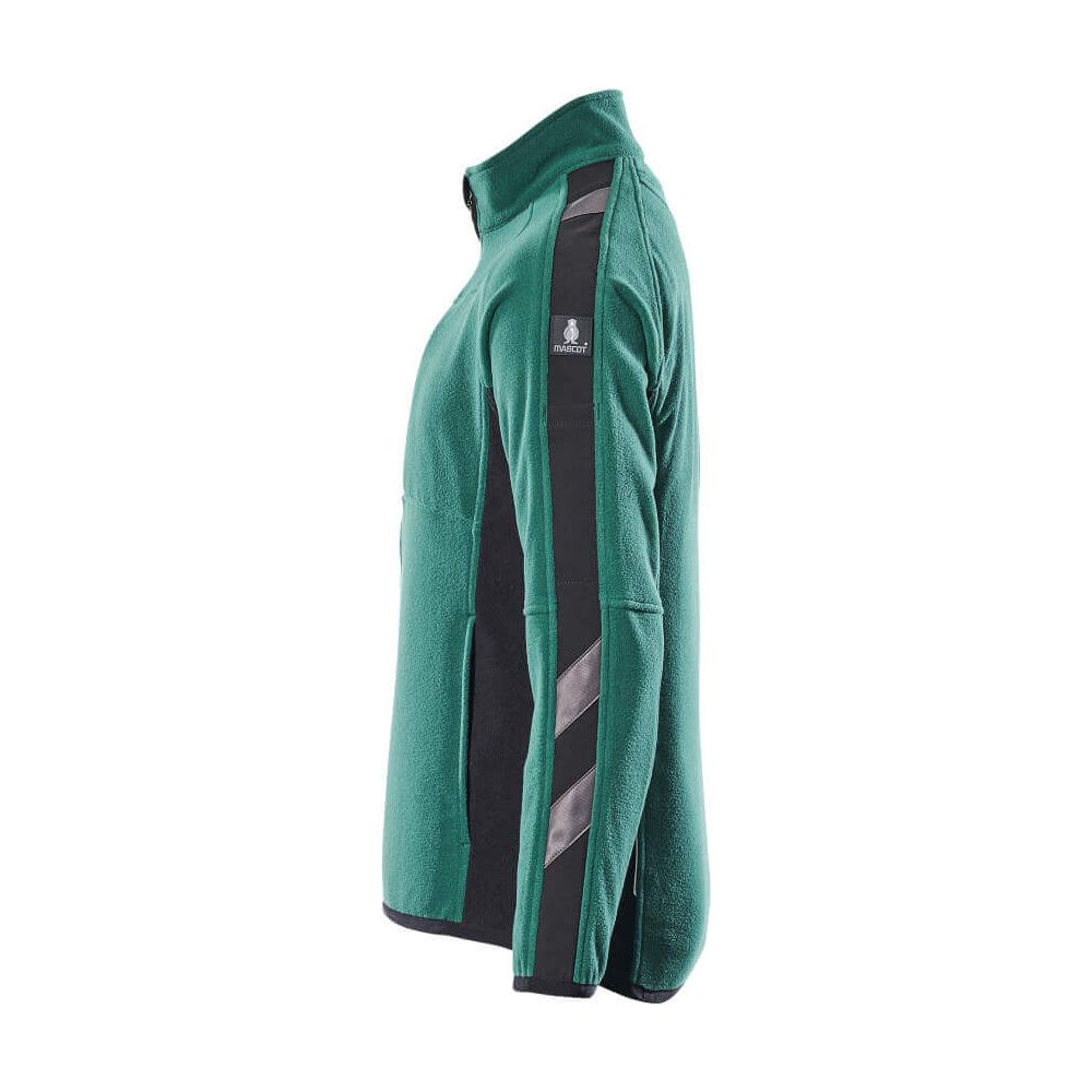 Mascot Hannover Fleece Jacket Two-Tone 16003-302 Right #colour_green-black
