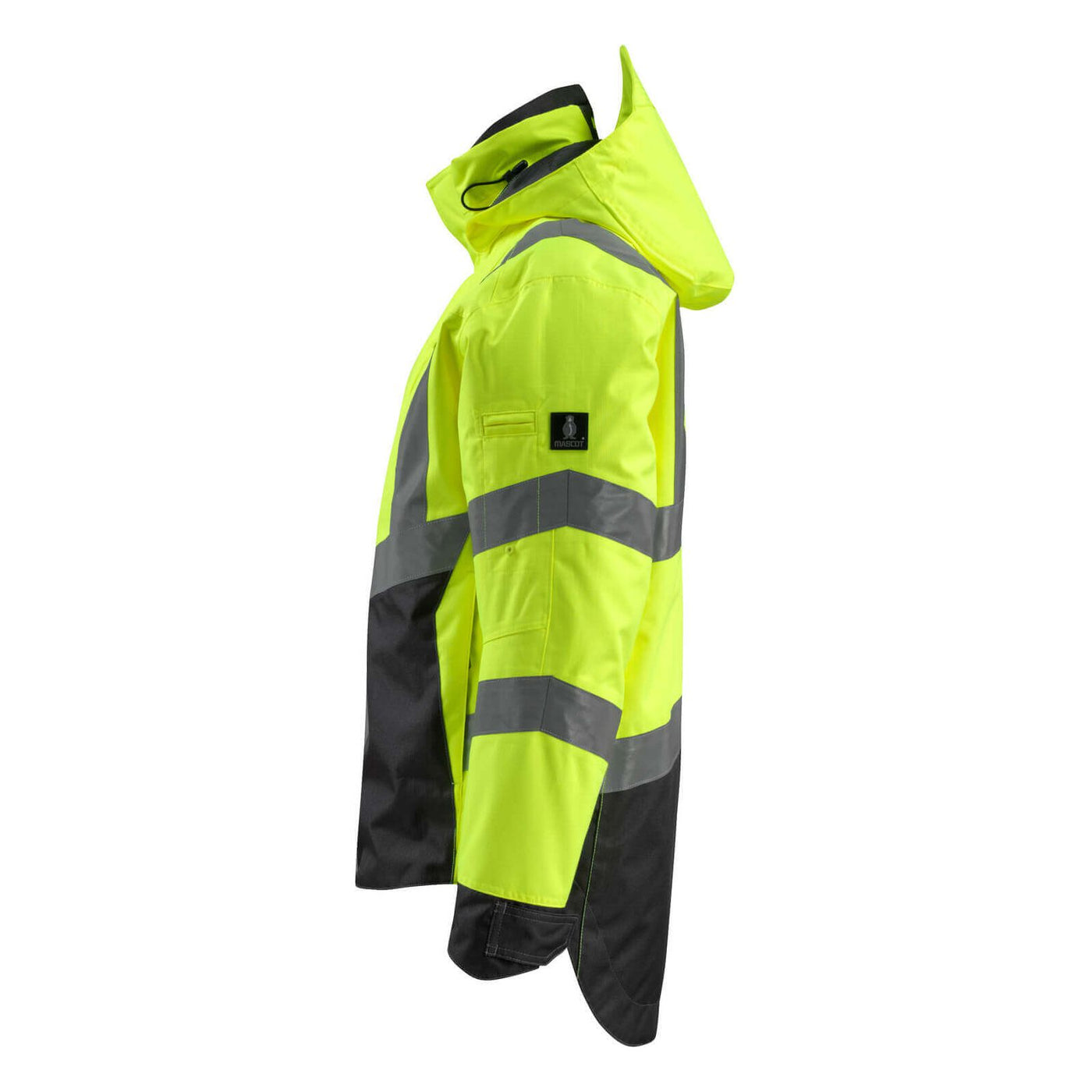 Mascot Harlow Hi-Vis Shell Jacket 15501-231 Right #colour_hi-vis-yellow-black