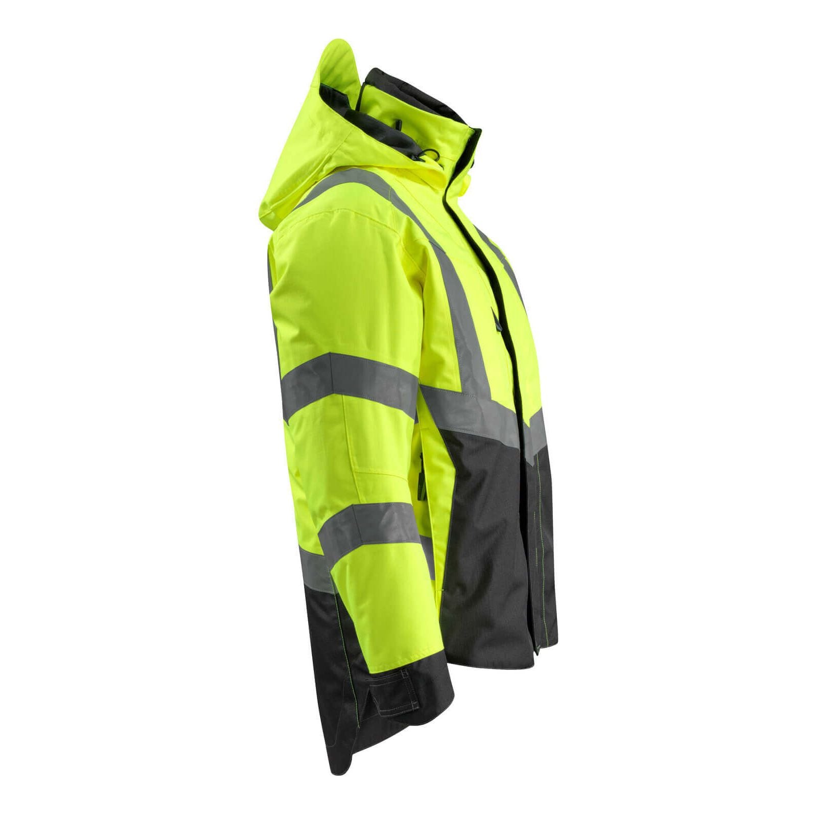 Mascot Harlow Hi-Vis Shell Jacket 15501-231 Left #colour_hi-vis-yellow-black