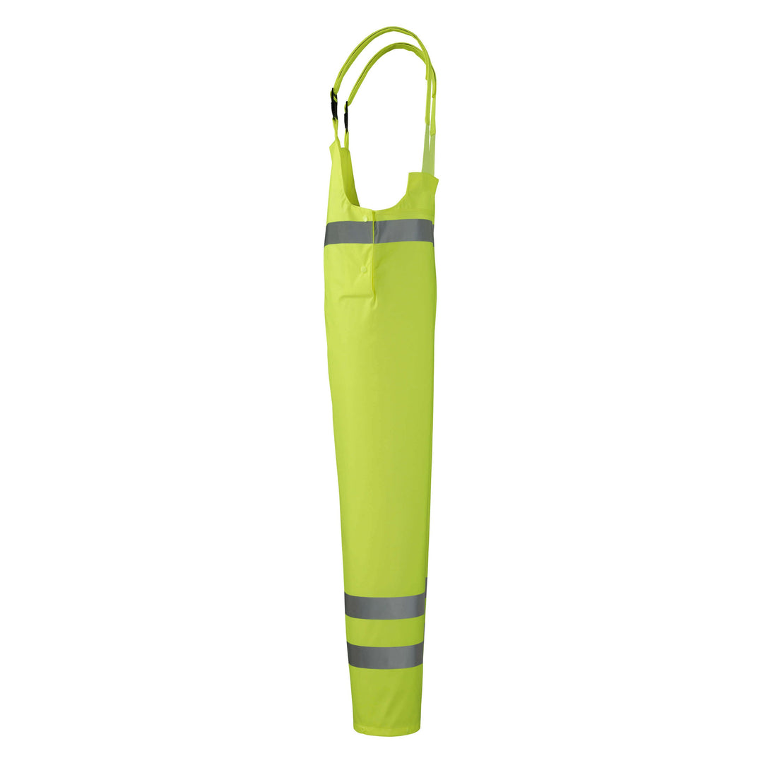 Mascot Hartberg Hi-Vis Rain Bib Brace Overall 50103-814 Right #colour_hi-vis-yellow