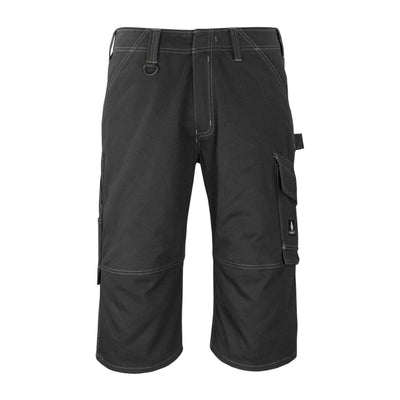 Mascot Hartford 3-4-Length Work Trousers 14549-630 Front #colour_black