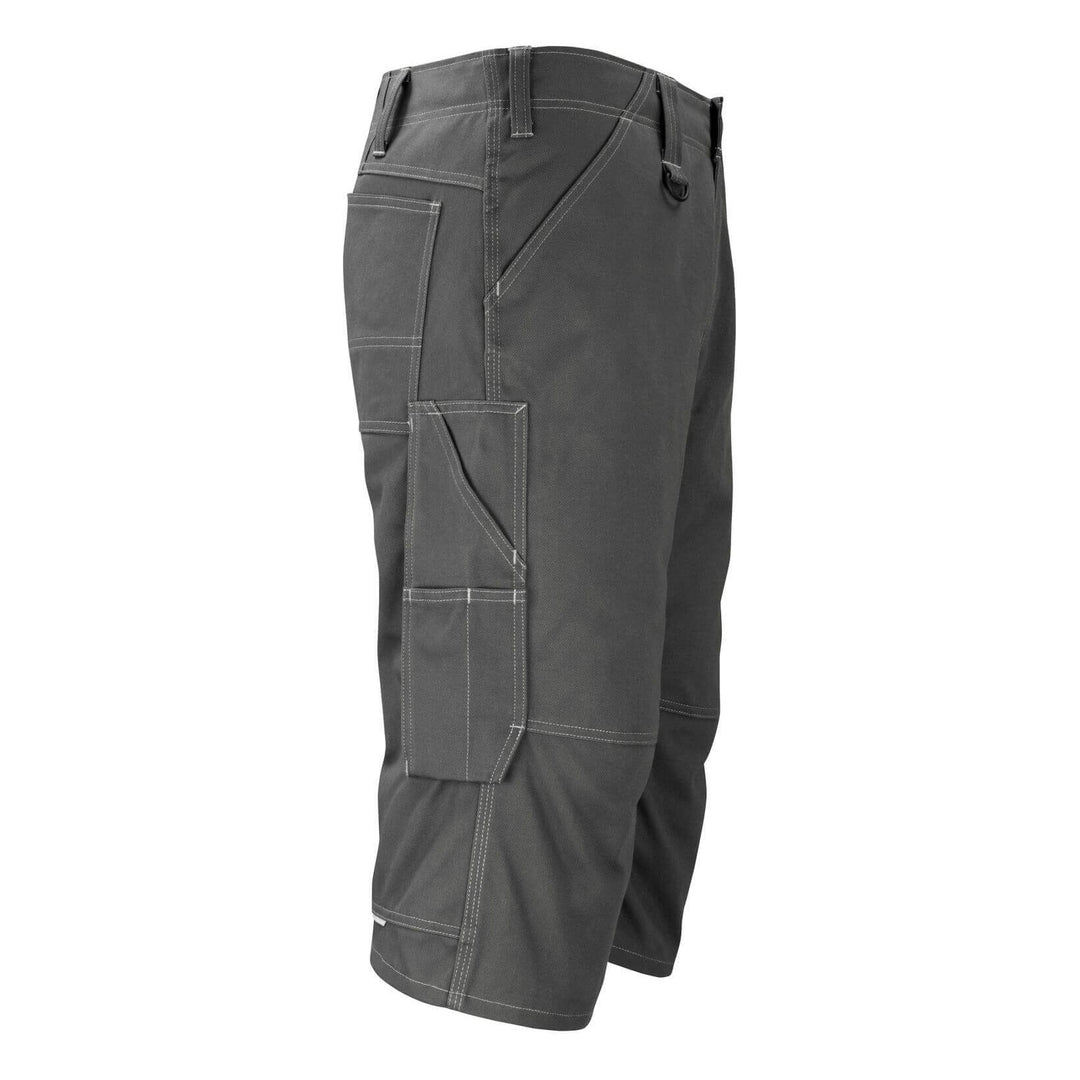 Mascot Hartford 3-4-Length Work Trousers 14549-630 Left #colour_dark-anthracite-grey