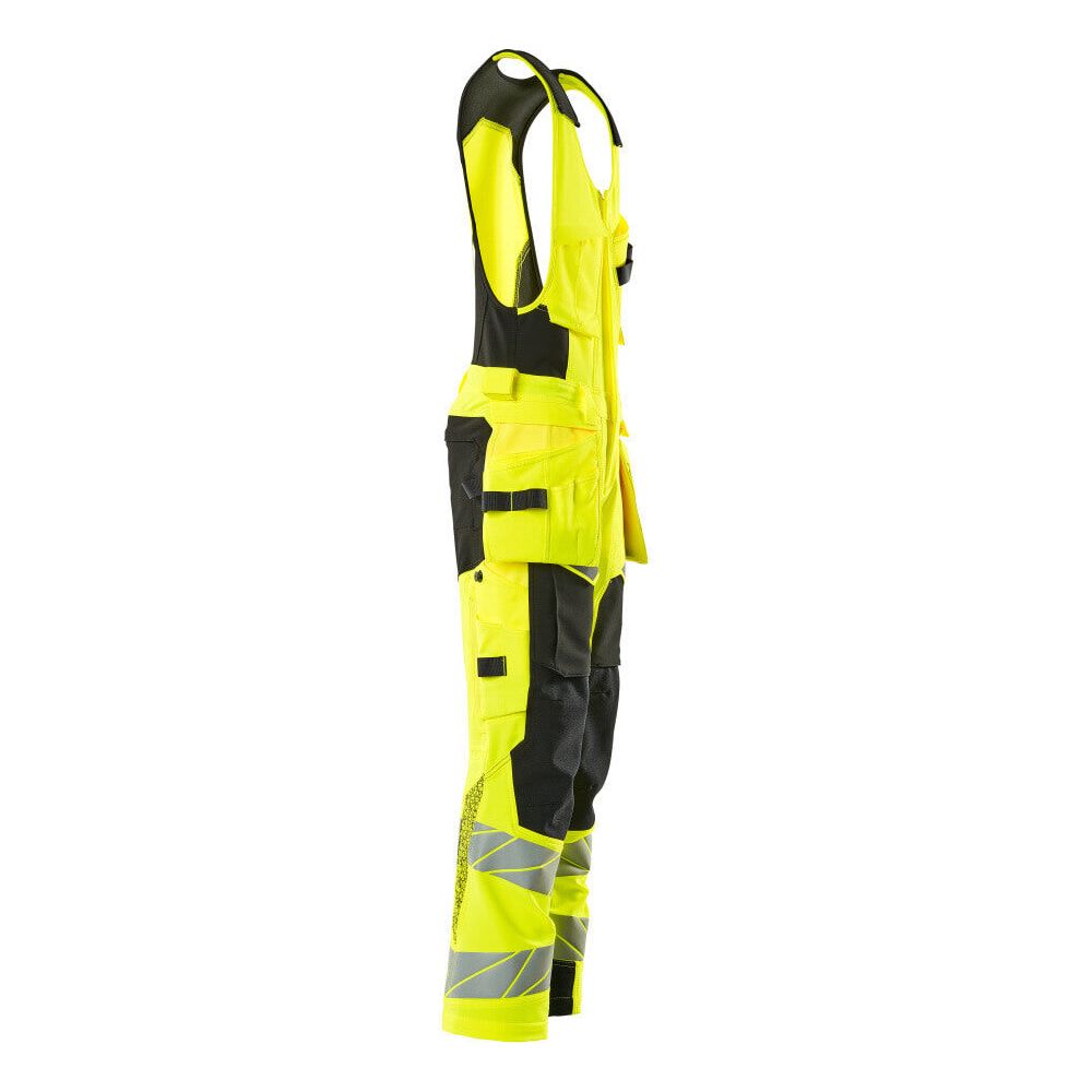 Mascot Hi-Vis Combi Suit 19069-711 Left #colour_hi-vis-yellow-black