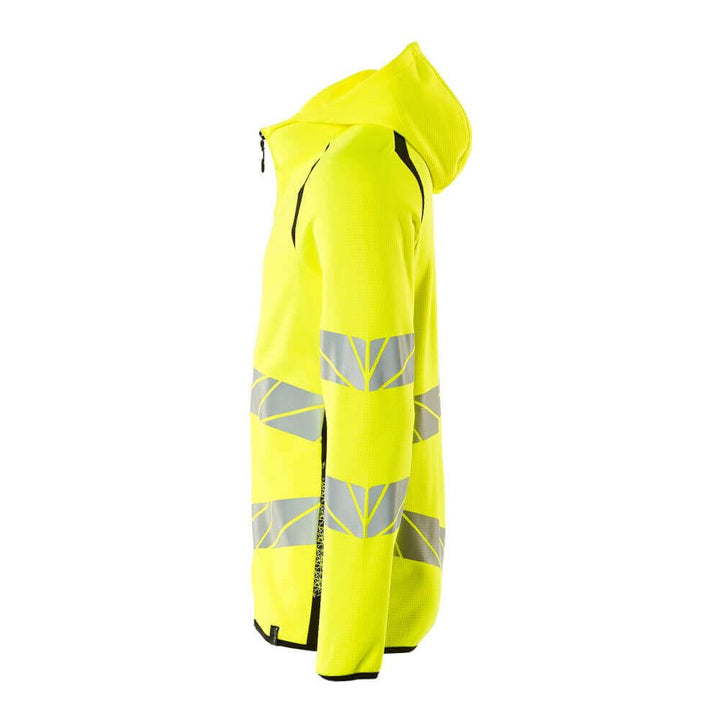 Mascot Hi-Vis Hoodie with zipper 19284-781 Right #colour_hi-vis-yellow-black