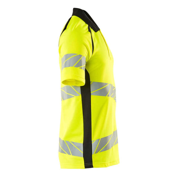 Mascot Hi-Vis Polo Shirt 19083-771 Left #colour_hi-vis-yellow-black