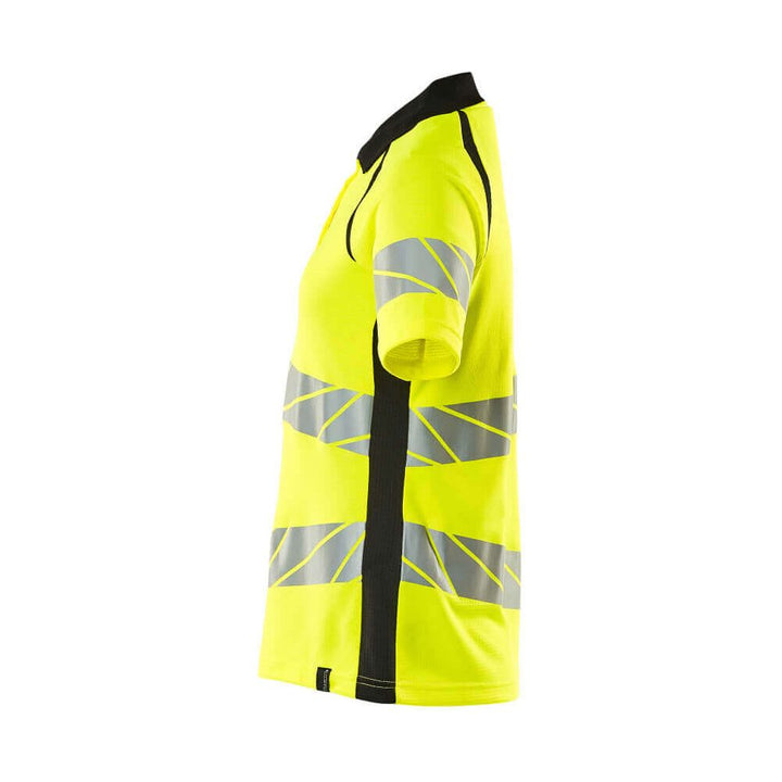 Mascot Hi-Vis Polo shirt 19093-771 Right #colour_hi-vis-yellow-black