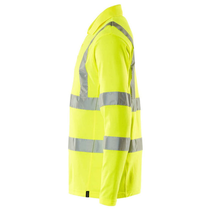 Mascot Hi Vis Polo Shirt Long-Sleeved 18283-995 Right #colour_hi-vis-yellow