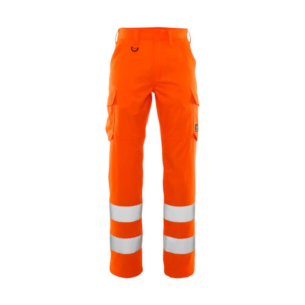 Mascot Hi-Vis Service Trousers  20859-236 Front #colour_hi-vis-orange
