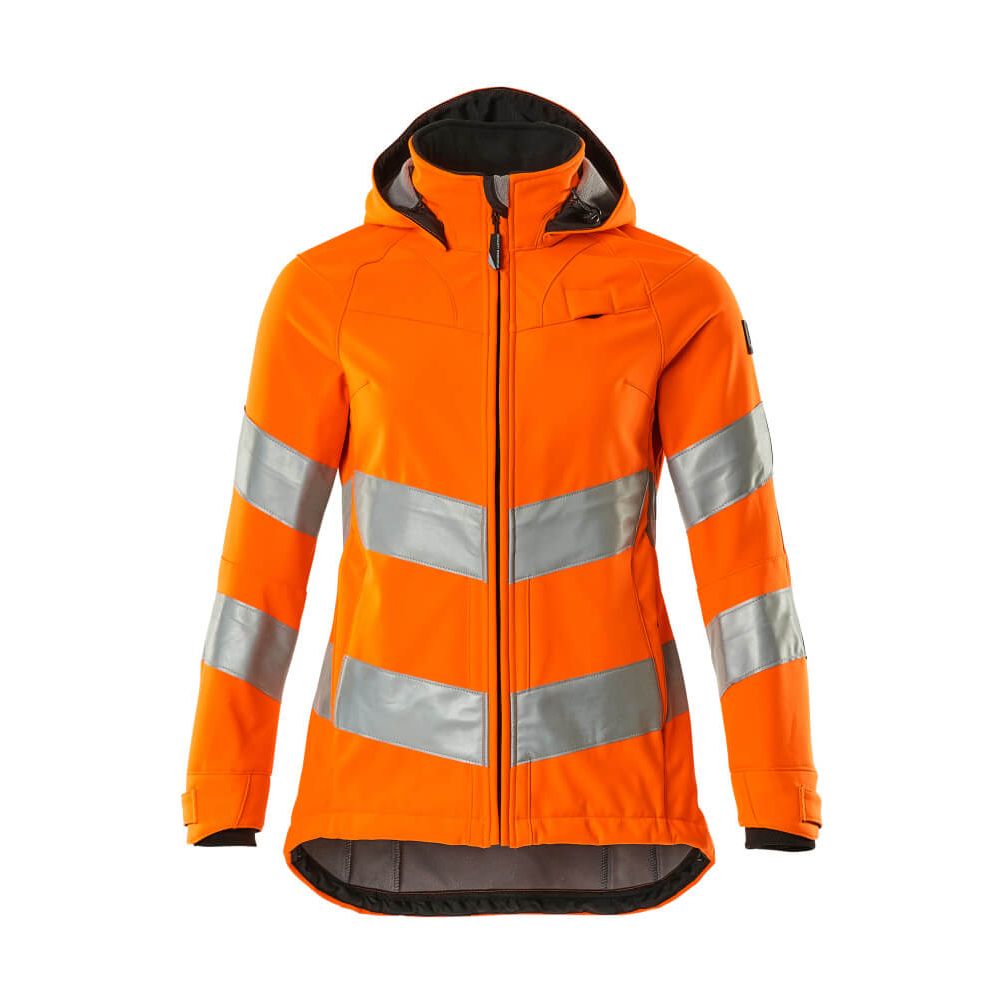 Mascot Hi-Vis Softshell Jacket 18512-246 Front #colour_hi-vis-orange