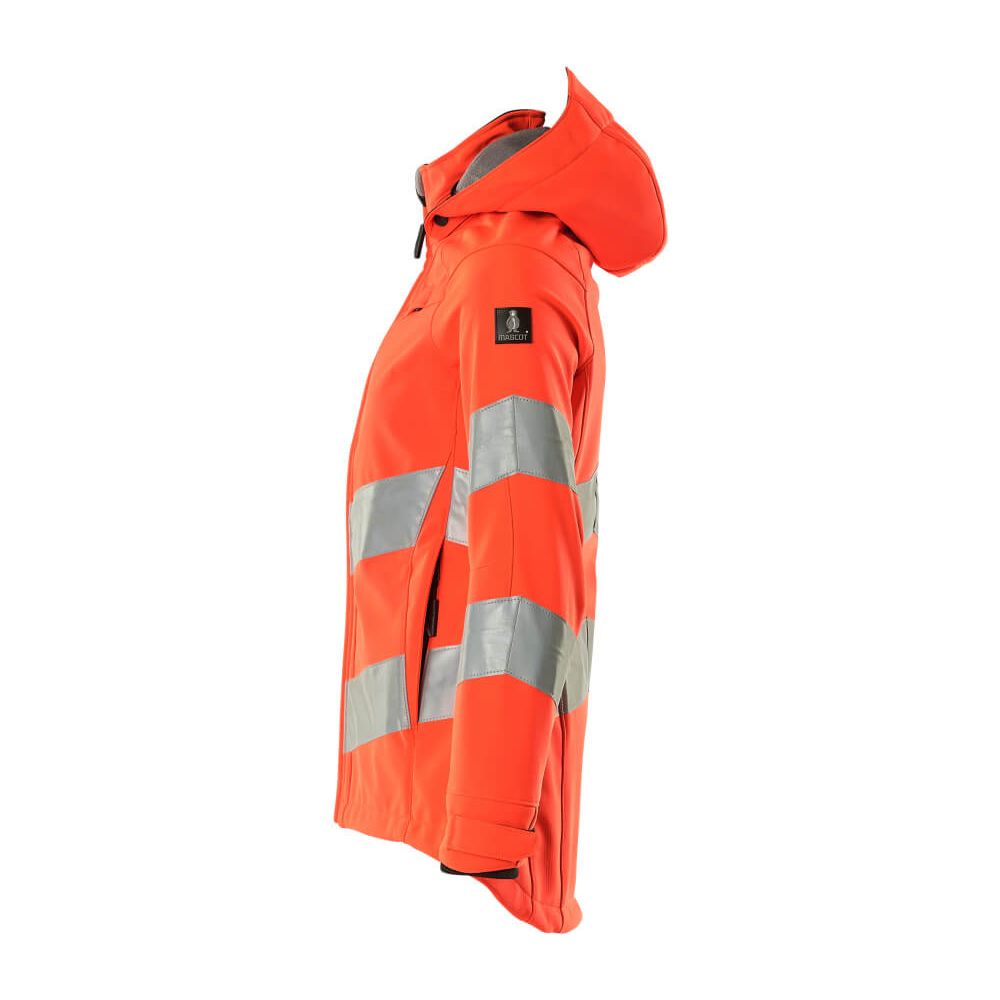 Mascot Hi-Vis Softshell Jacket 18512-246 Right #colour_hi-vis-red