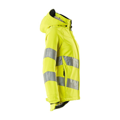 Mascot Hi-Vis Softshell Jacket 18512-246 Left #colour_hi-vis-yellow