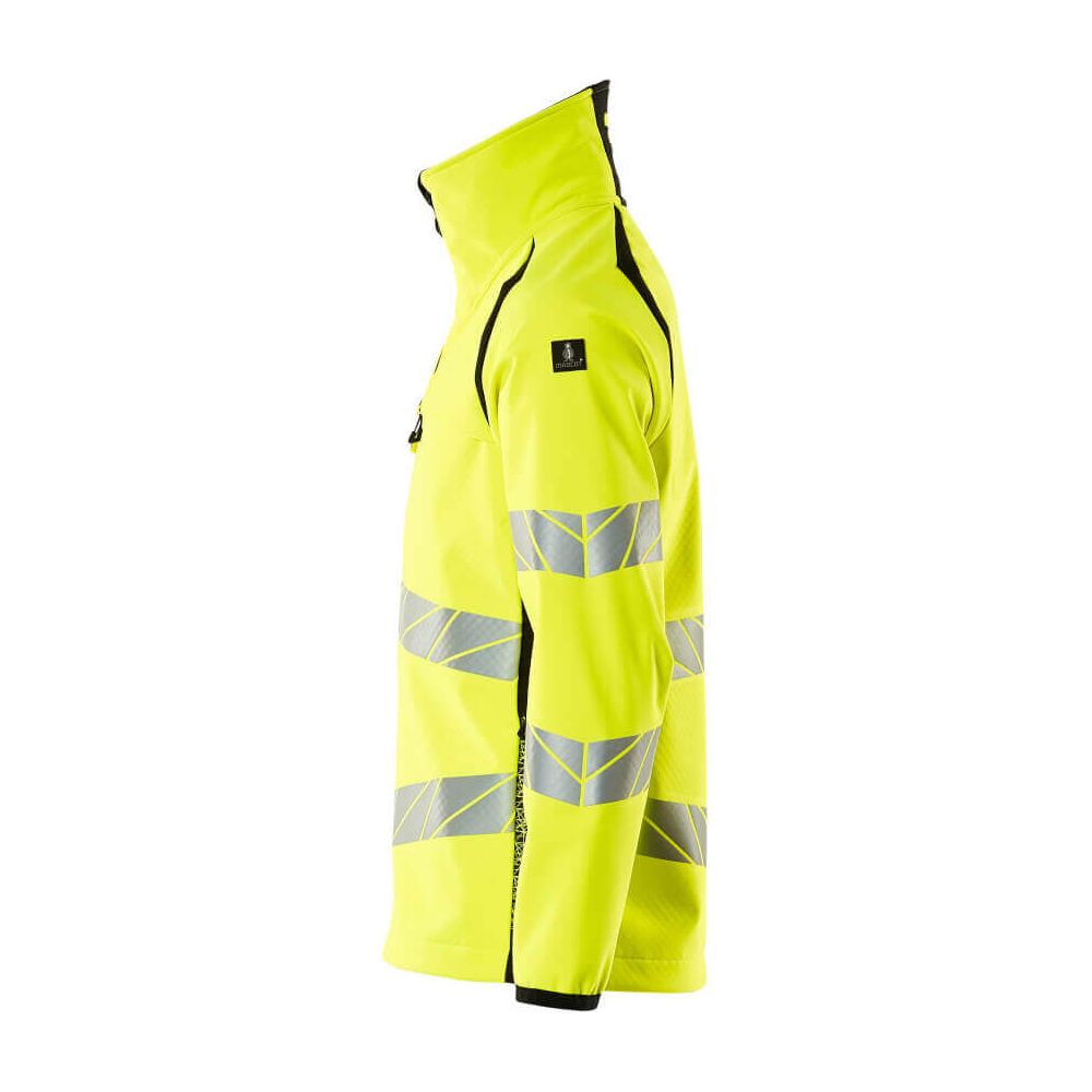 Mascot Hi-Vis Softshell Jacket 19002-143 Right #colour_hi-vis-yellow-black