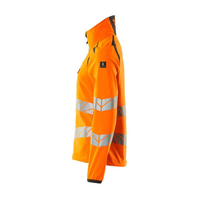 Mascot Hi-Vis Softshell Jacket 19012-143 Right #colour_hi-vis-orange-dark-anthracite-grey
