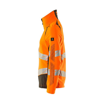 Mascot Hi-Vis Water Repellent Stretch Jacket 19008-511 Right #colour_hi-vis-orange-dark-anthracite-grey