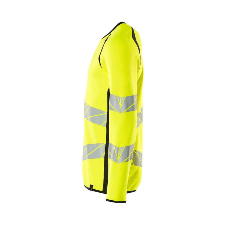 Mascot Hi-Vis Sweatshirt 19084-781 Right #colour_hi-vis-yellow-dark-navy-blue