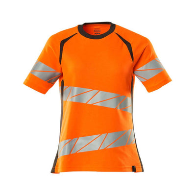 Mascot Hi-Vis T-shirt 19092-771 Front #colour_hi-vis-orange-dark-anthracite-grey